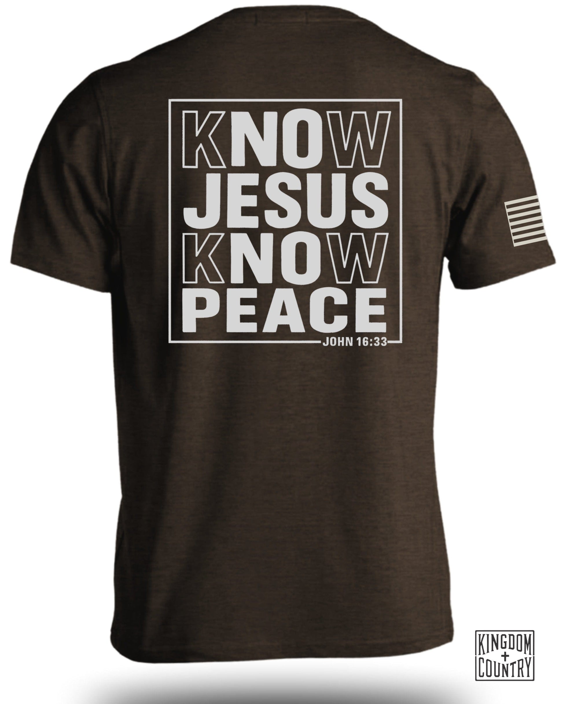 Know Jesus Know Peace John 16 33 Graphic Tee product