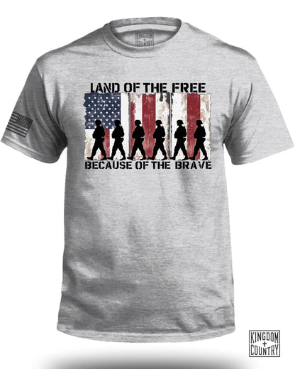 Land of the Free Because of the Brave T-Shirt product
