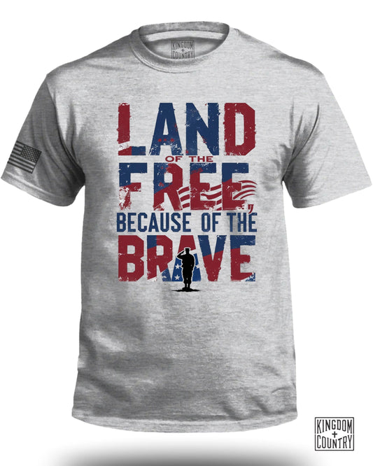 Land of the Free Because of the Brave shirt product