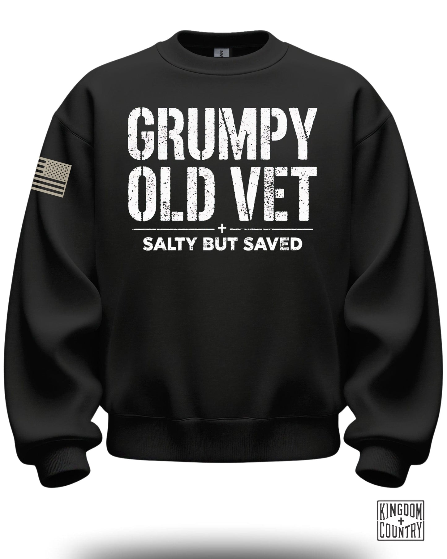 Grumpy Old Vet Salty But Saved Sweatshirt