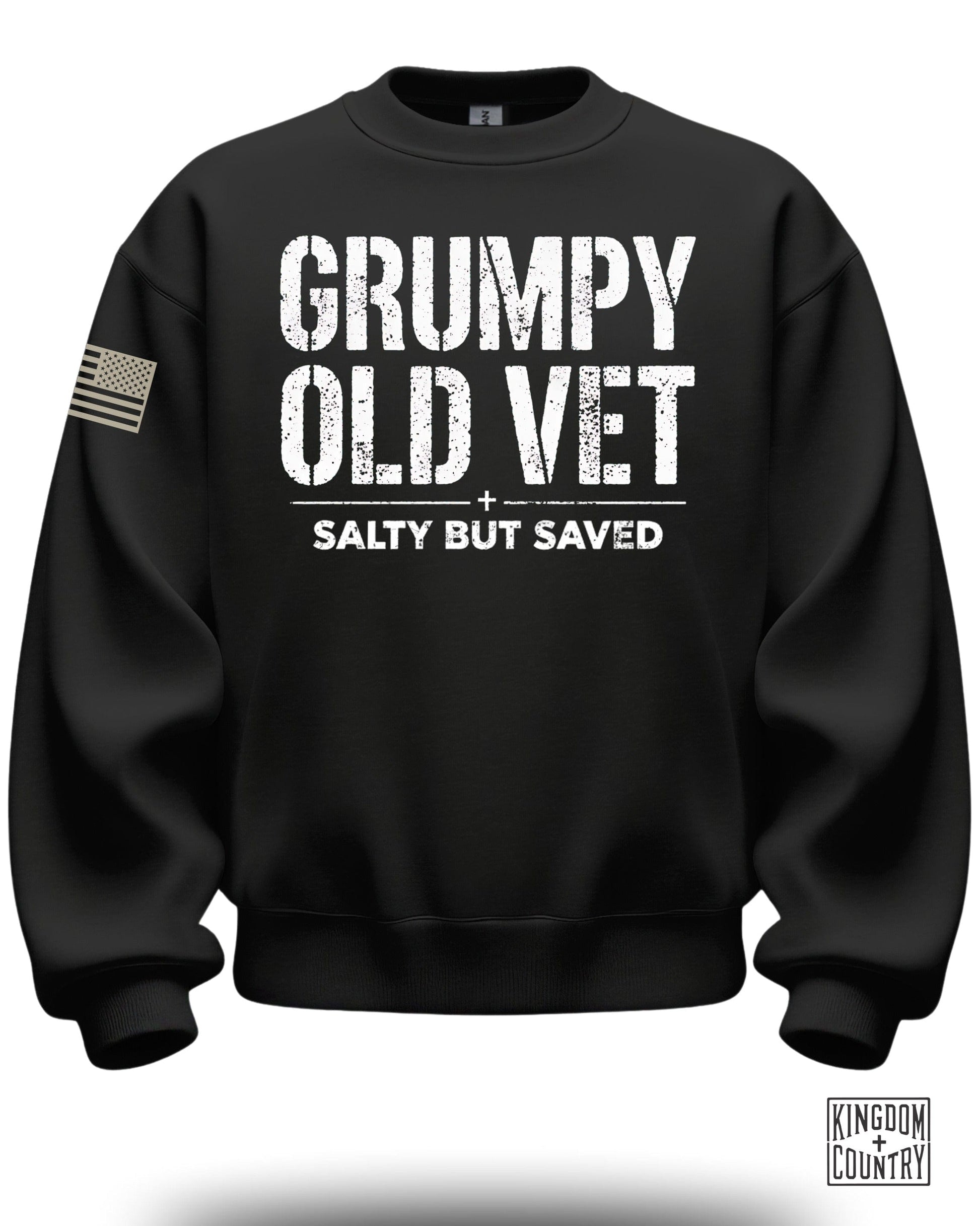Grumpy Old Vet Salty But Saved Sweatshirt