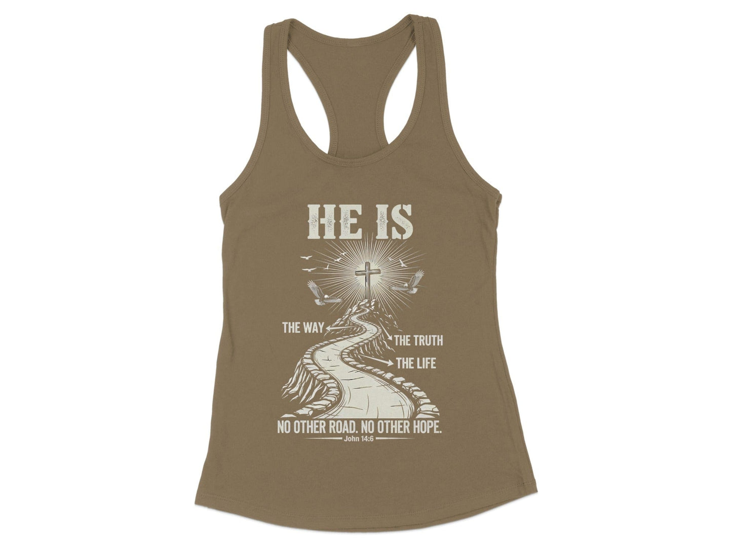 He Is The Way The Truth The Life Inspirational Tank Top product type