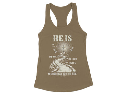 He Is The Way The Truth The Life Inspirational Tank Top product type