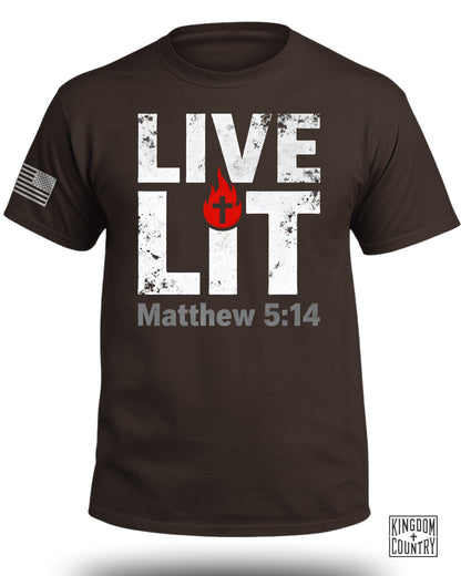 LIVE LIT Matthew 5 14 T-shirt product type
