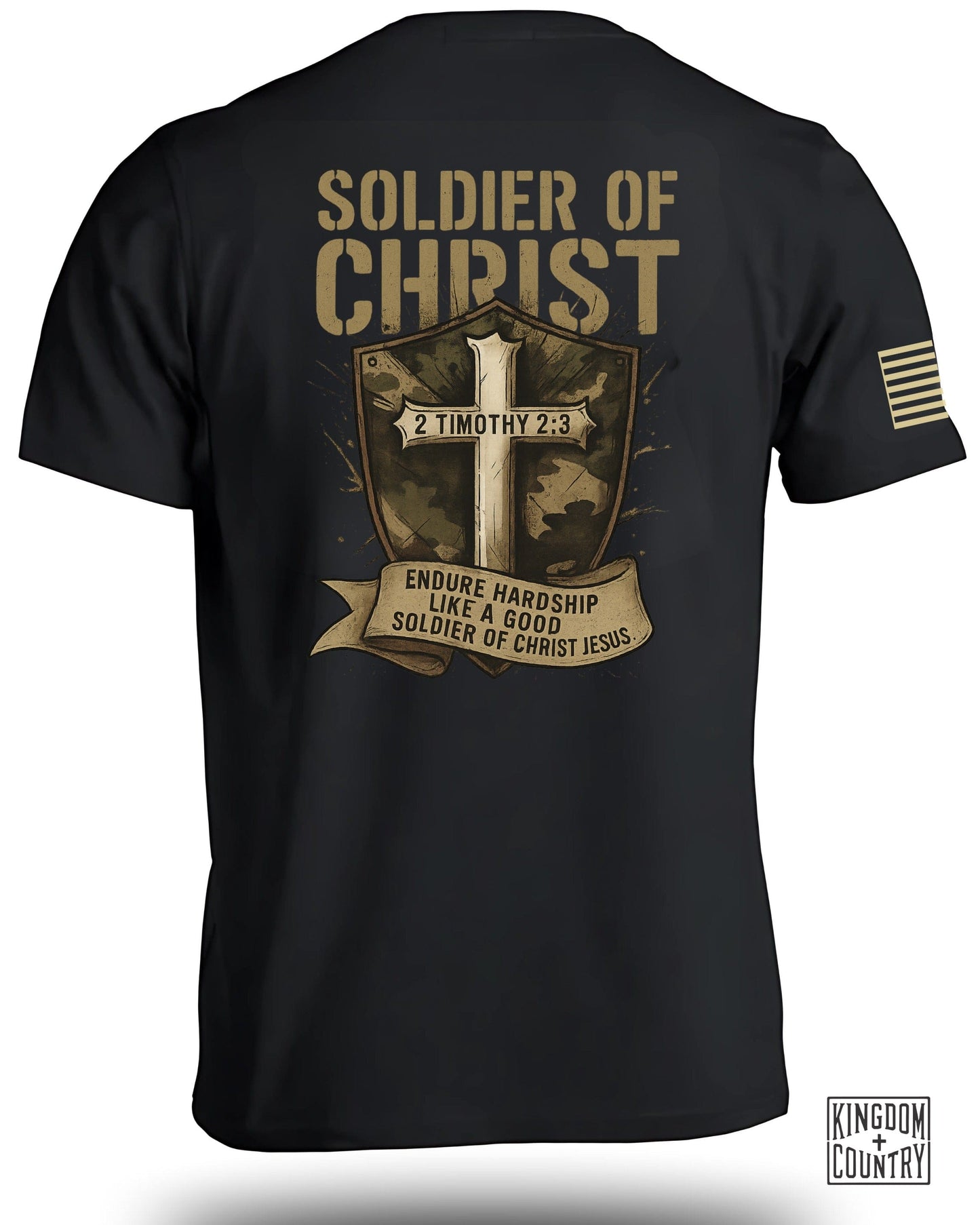 Soldier of Christ Endure Hardship Inspirational T-Shirt
