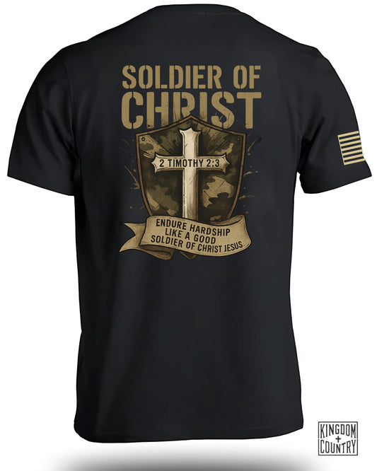 Soldier of Christ Endure Hardship Inspirational T-Shirt