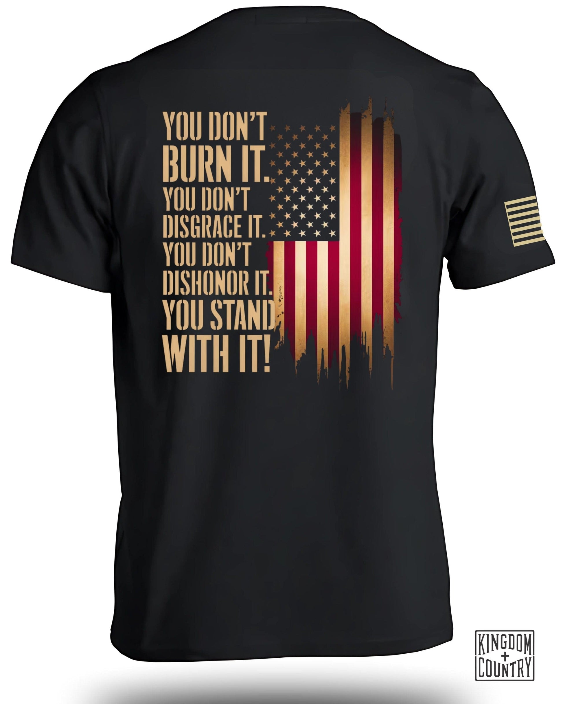 You Stand With It American Flag Statement Shirt product