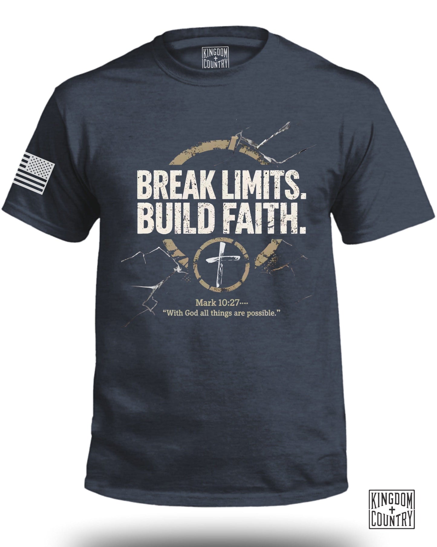 Break Limits Build Faith Mark 10:27 T-shirt product