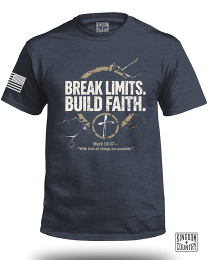 Break Limits Build Faith Mark 10:27 T-shirt product
