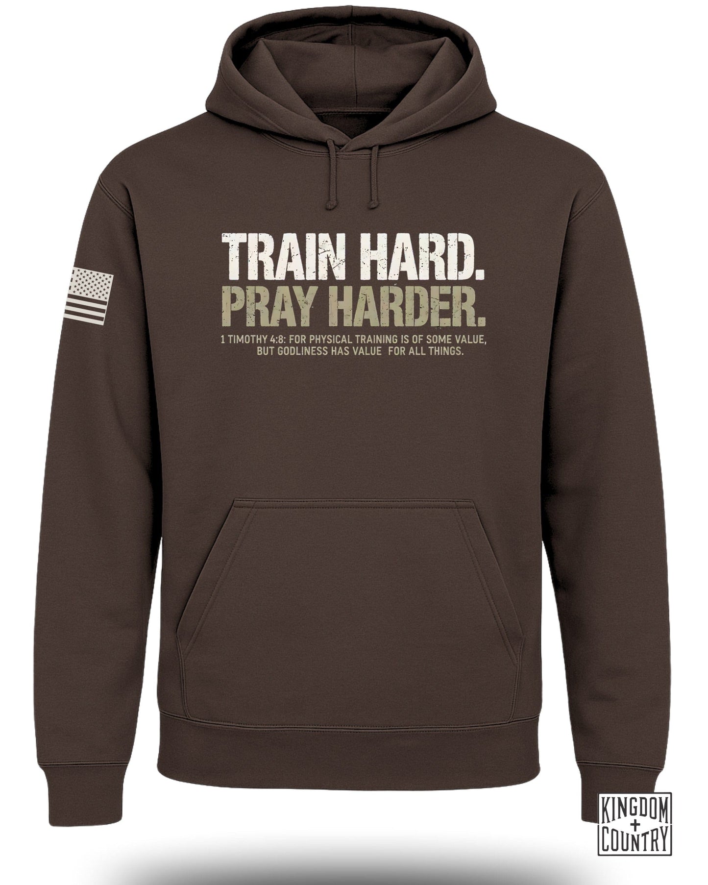 Train Hard Pray Harder Comfort Hoodie Product