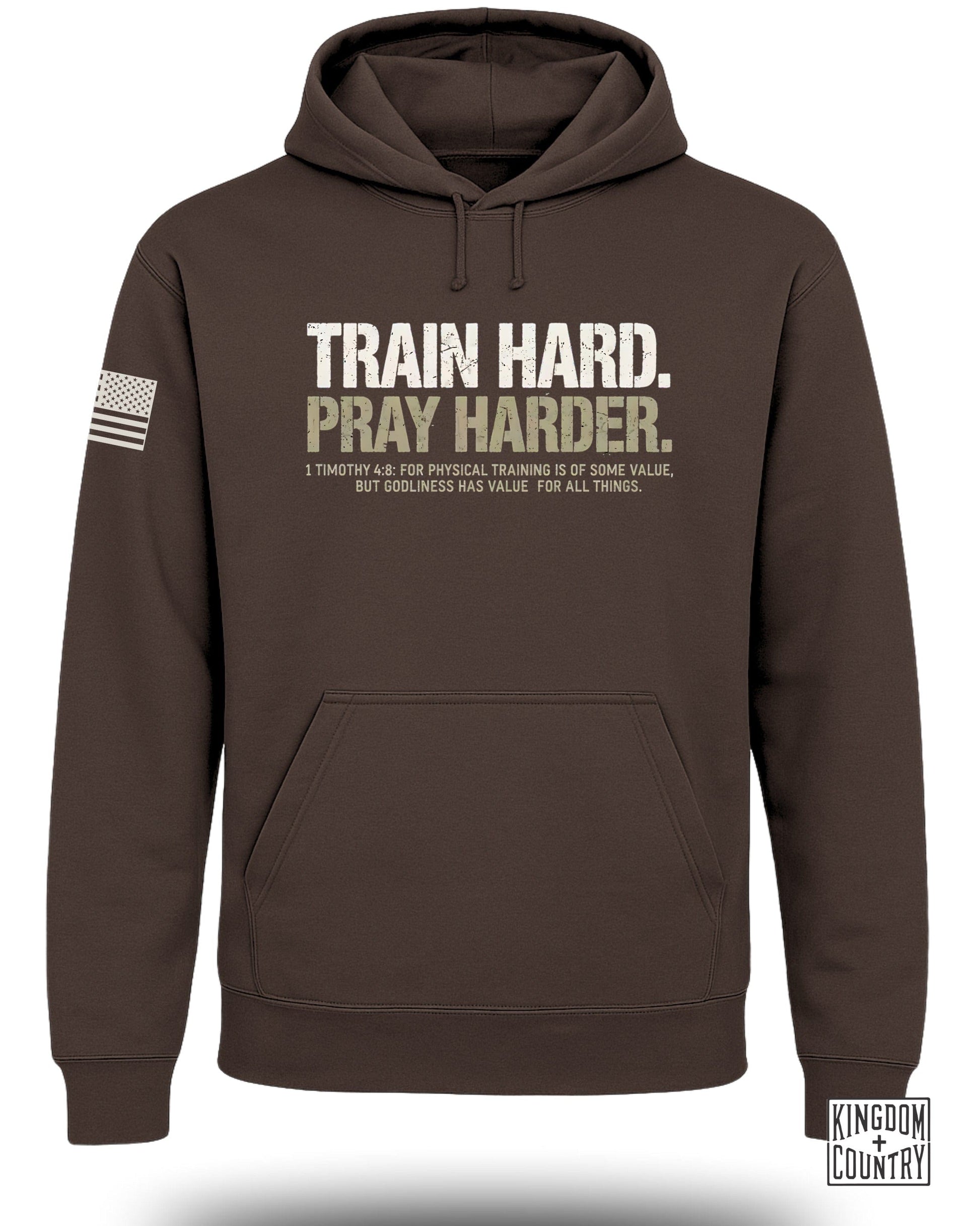 Train Hard Pray Harder Comfort Hoodie Product