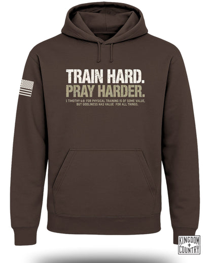 Train Hard Pray Harder Comfort Hoodie Product