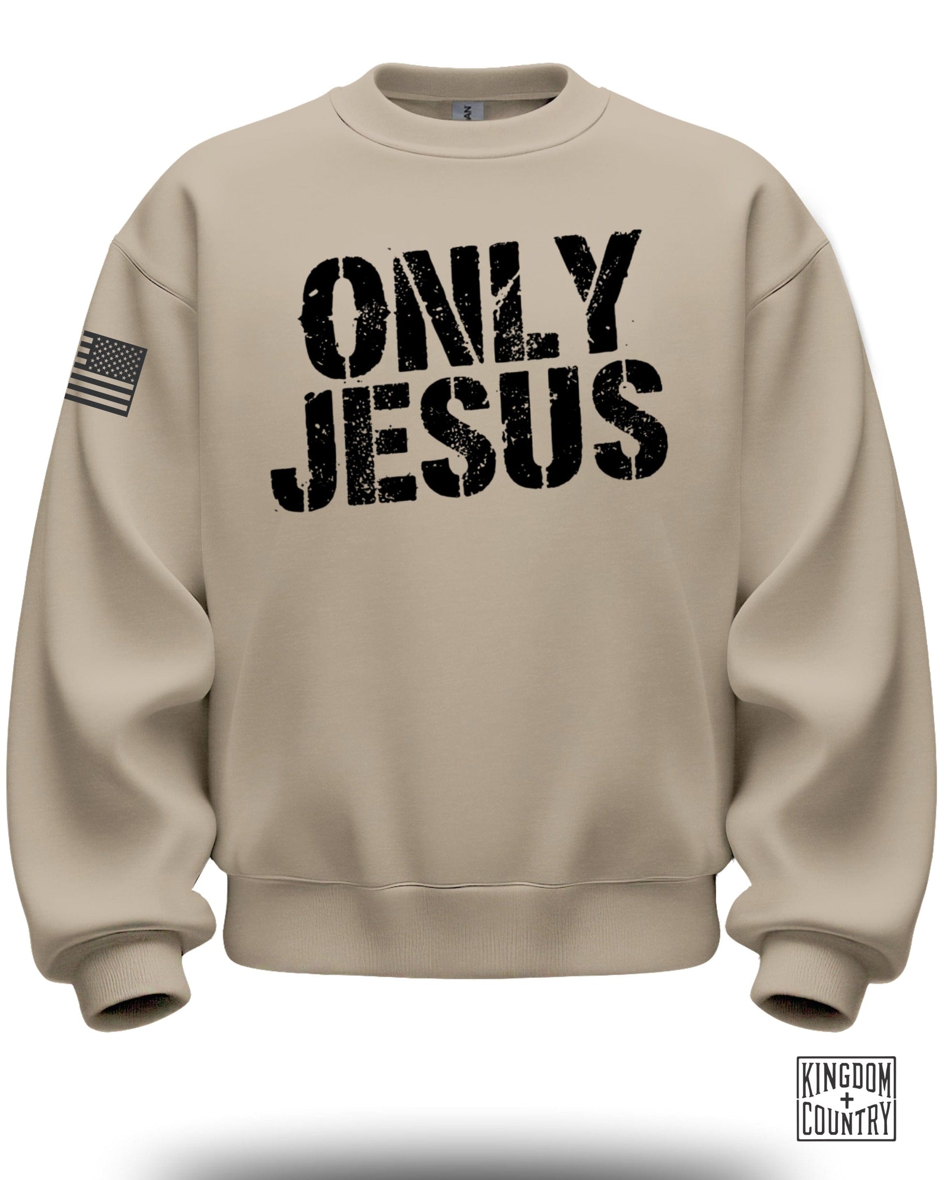ONLY JESUS Sweatshirt with Flag Print Fashions