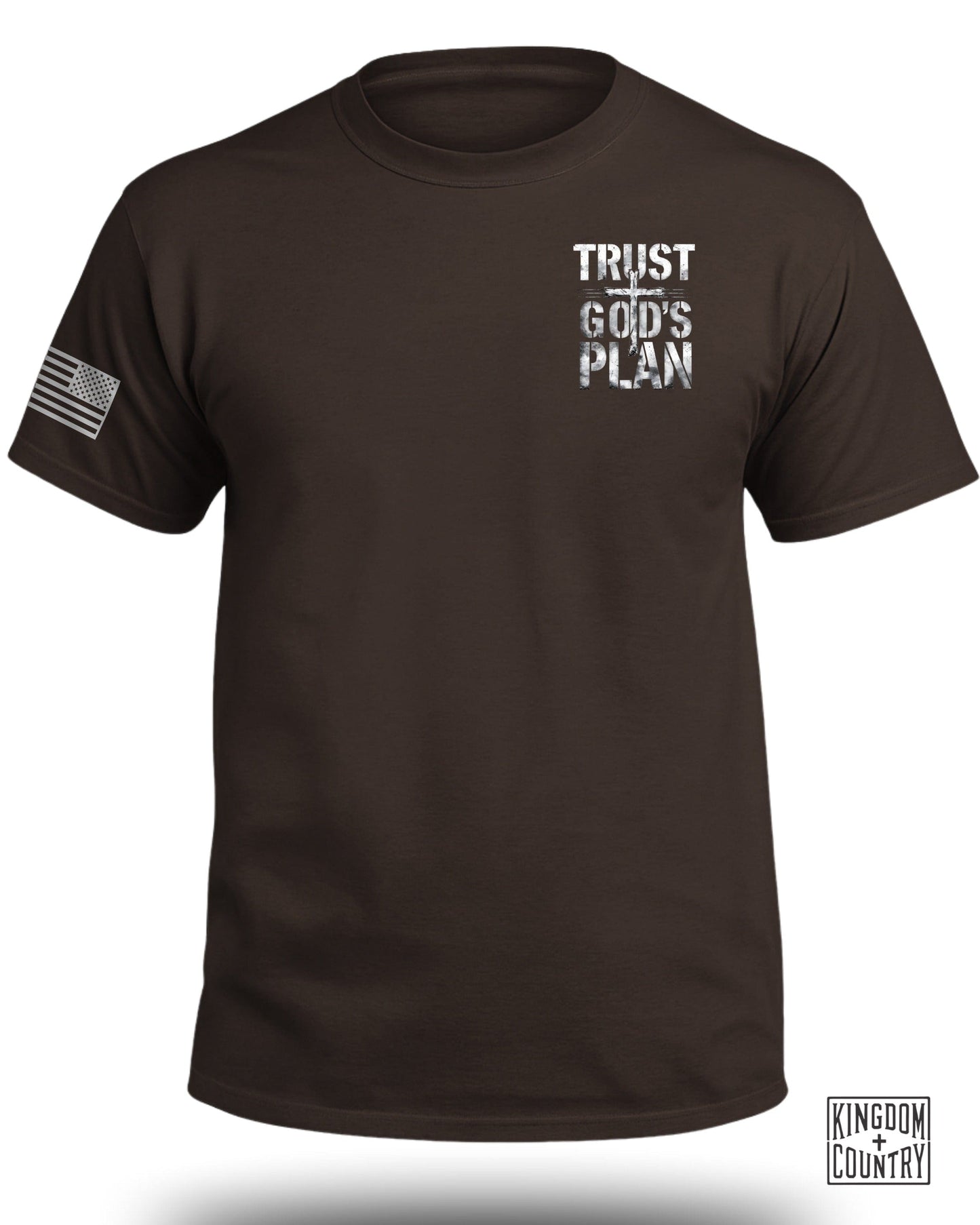 Trust God's Plan American Flag Graphic T-shirt