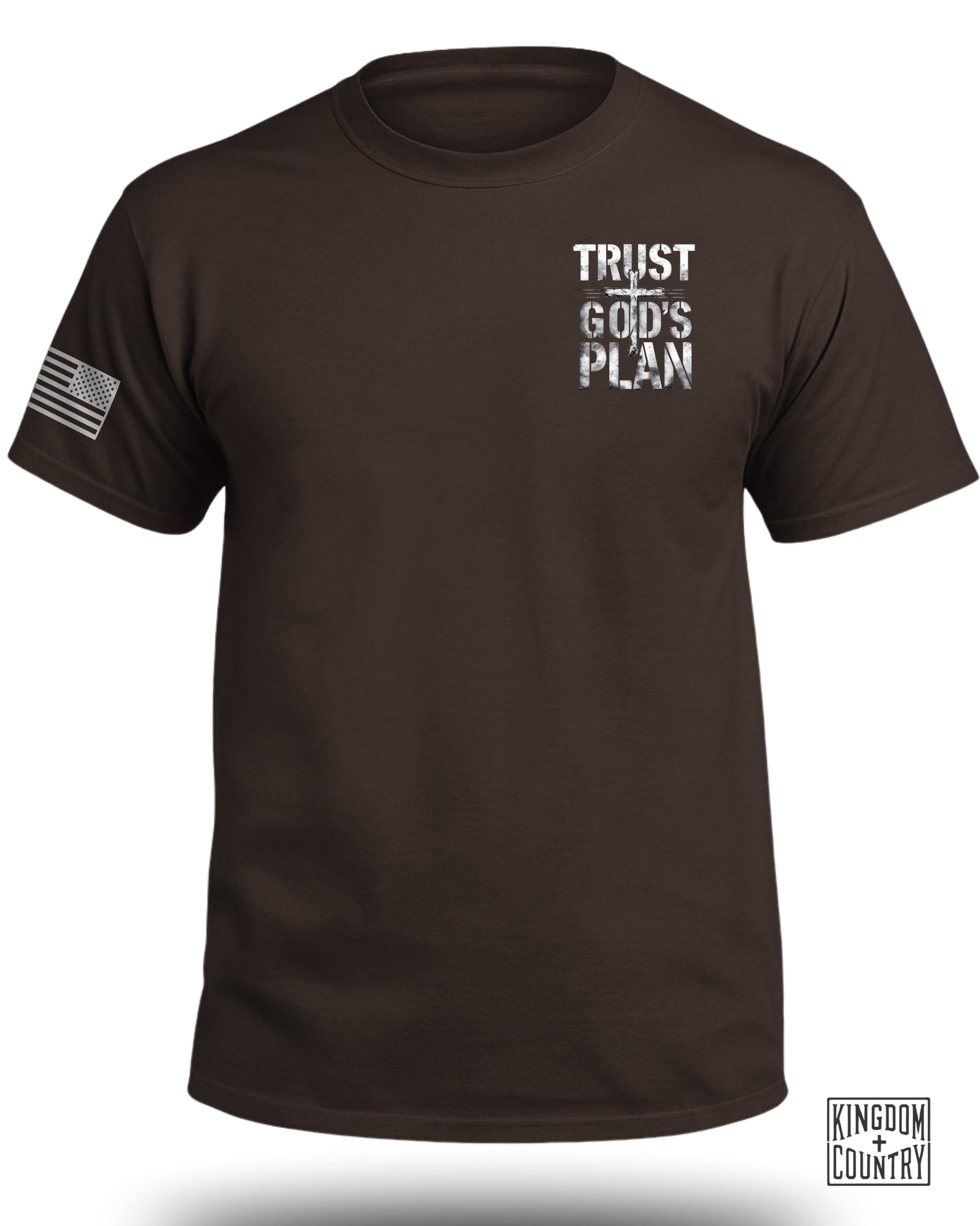 Trust God's Plan American Flag Graphic T-shirt