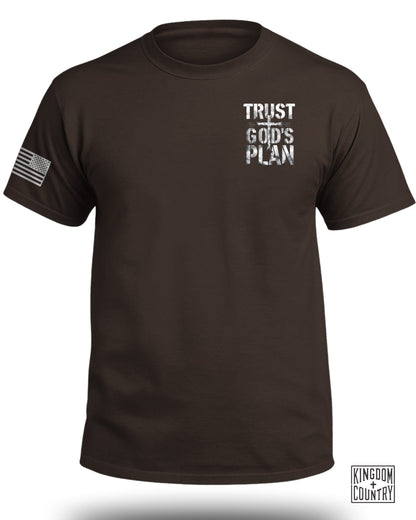Trust God's Plan American Flag Graphic T-shirt