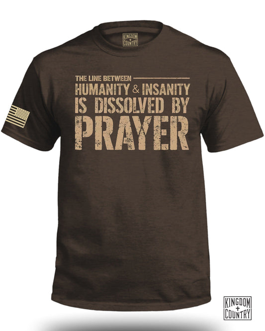 Humanity Insanity Dissolved By Prayer T-Shirt Product