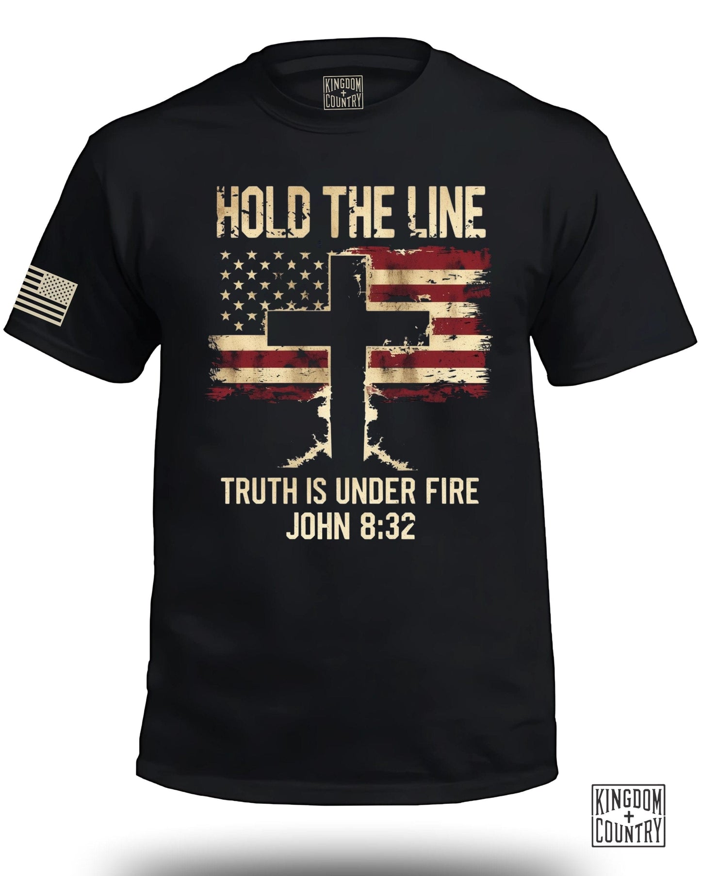 Hold The Line Truth is Under Fire Front T-Shirt