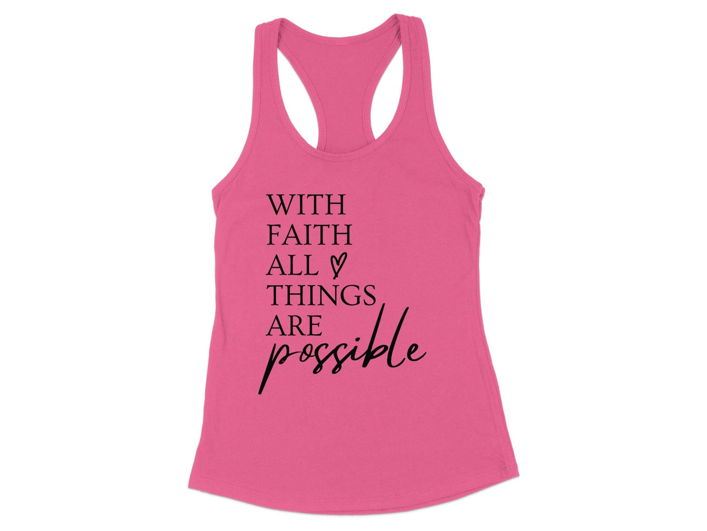 With Faith All Things Are Possible Tank Top product