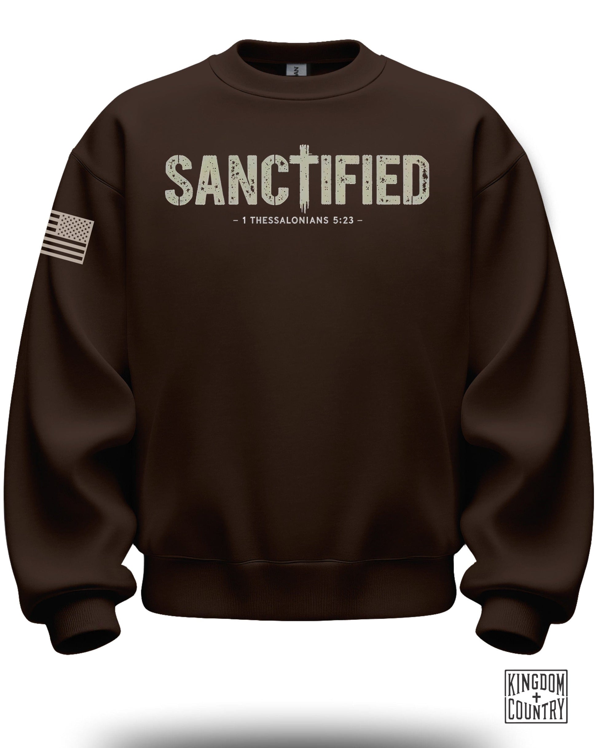 Sanctified 1 Thessalonians 5:23 Slogan Sweatshirt