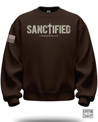 Sanctified 1 Thessalonians 5:23 Slogan Sweatshirt