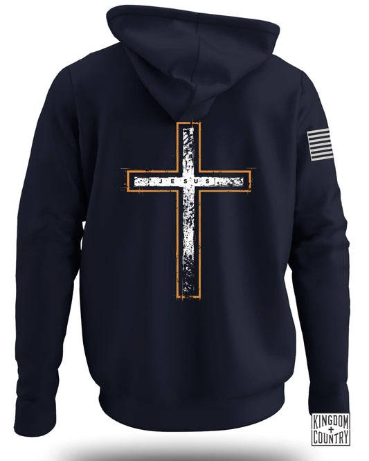 Faith Cross Graphic Design Hoodie for Men