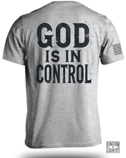 GOD IS IN CONTROL Print T Shirt product type
