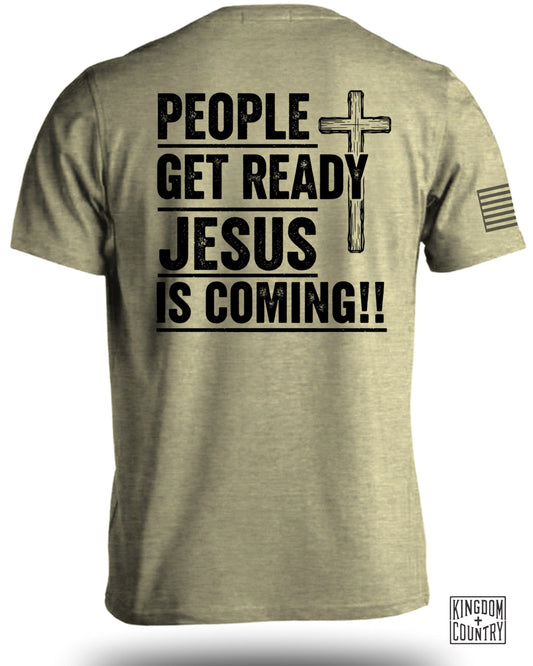 People Get Ready Jesus Is Coming Shirt product type