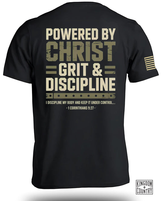Powered By Christ Grit Discipline Shirt product type