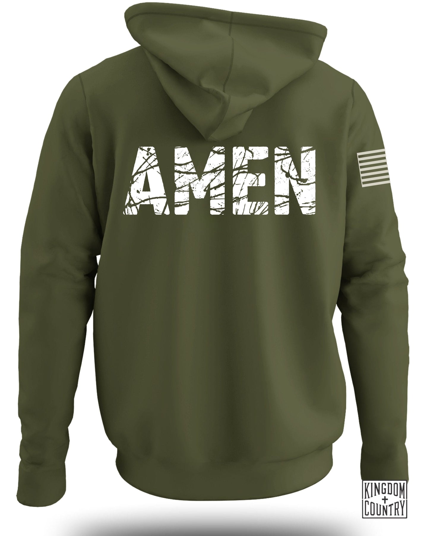 AMEN Graphic Hoodie with Patriotic Details product