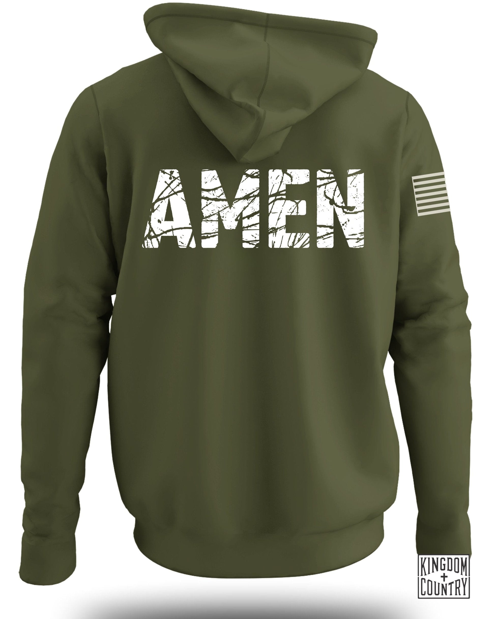 AMEN Graphic Hoodie with Patriotic Details product
