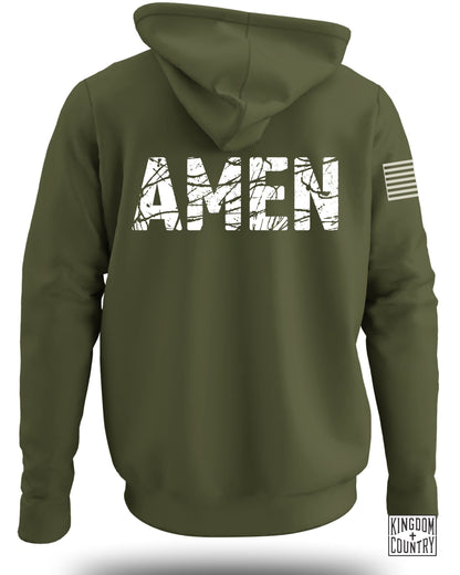AMEN Graphic Hoodie with Patriotic Details product