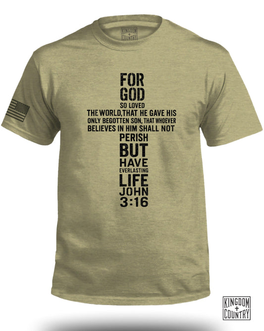 For God So Loved John 3 16 Bible Verse T-Shirt product