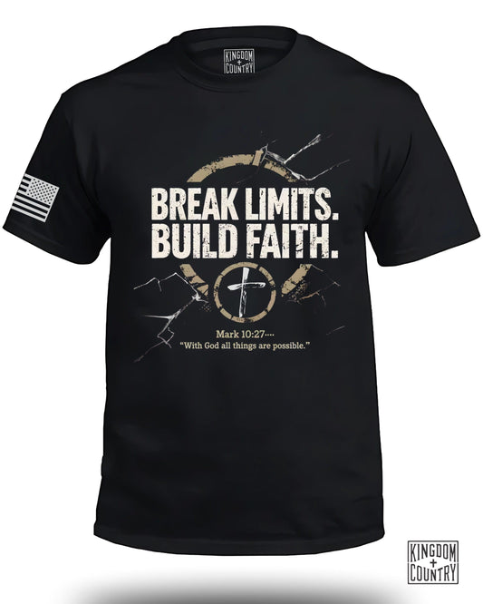 Break Limits Build Faith Inspiring T-shirt product