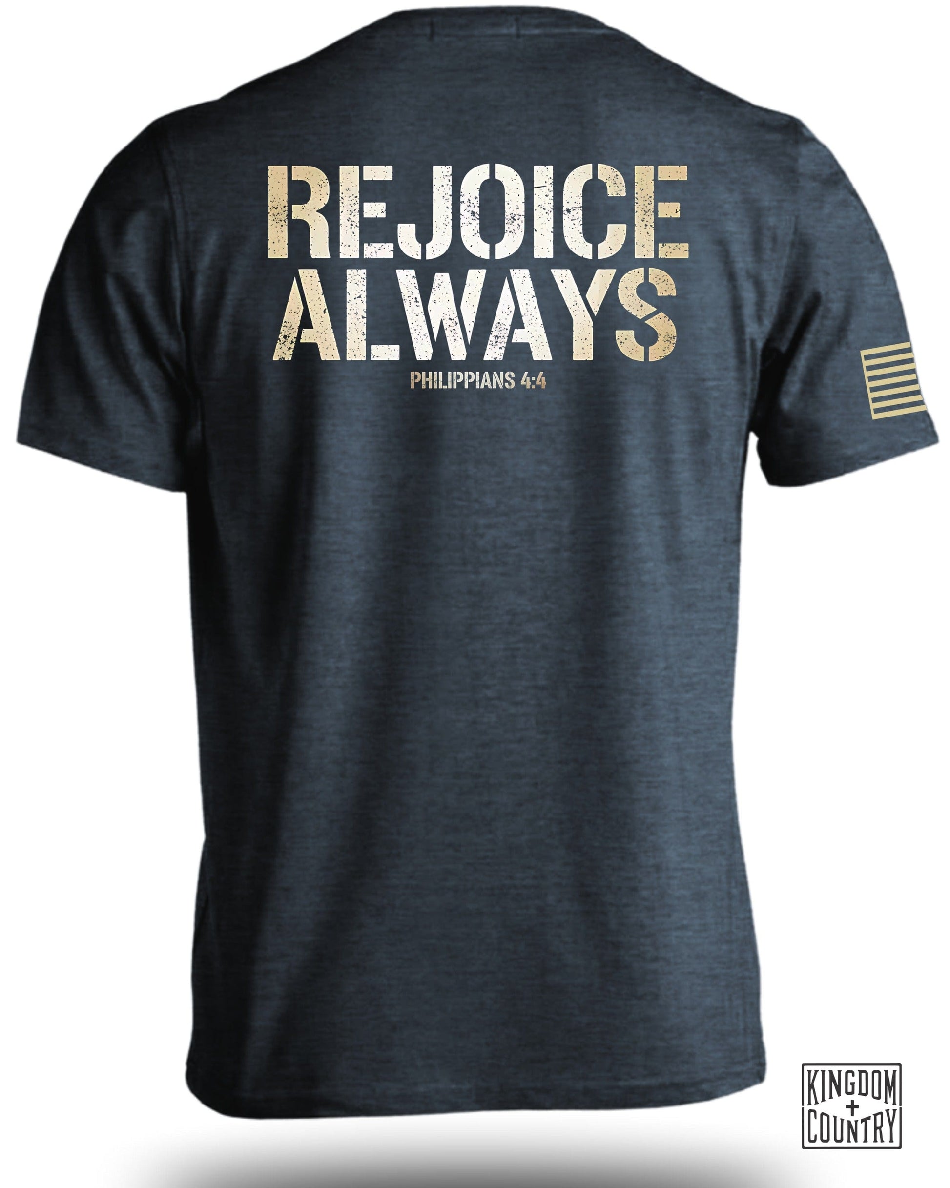 Rejoice Always Philippians 4:4 Graphic Tee Shirt product