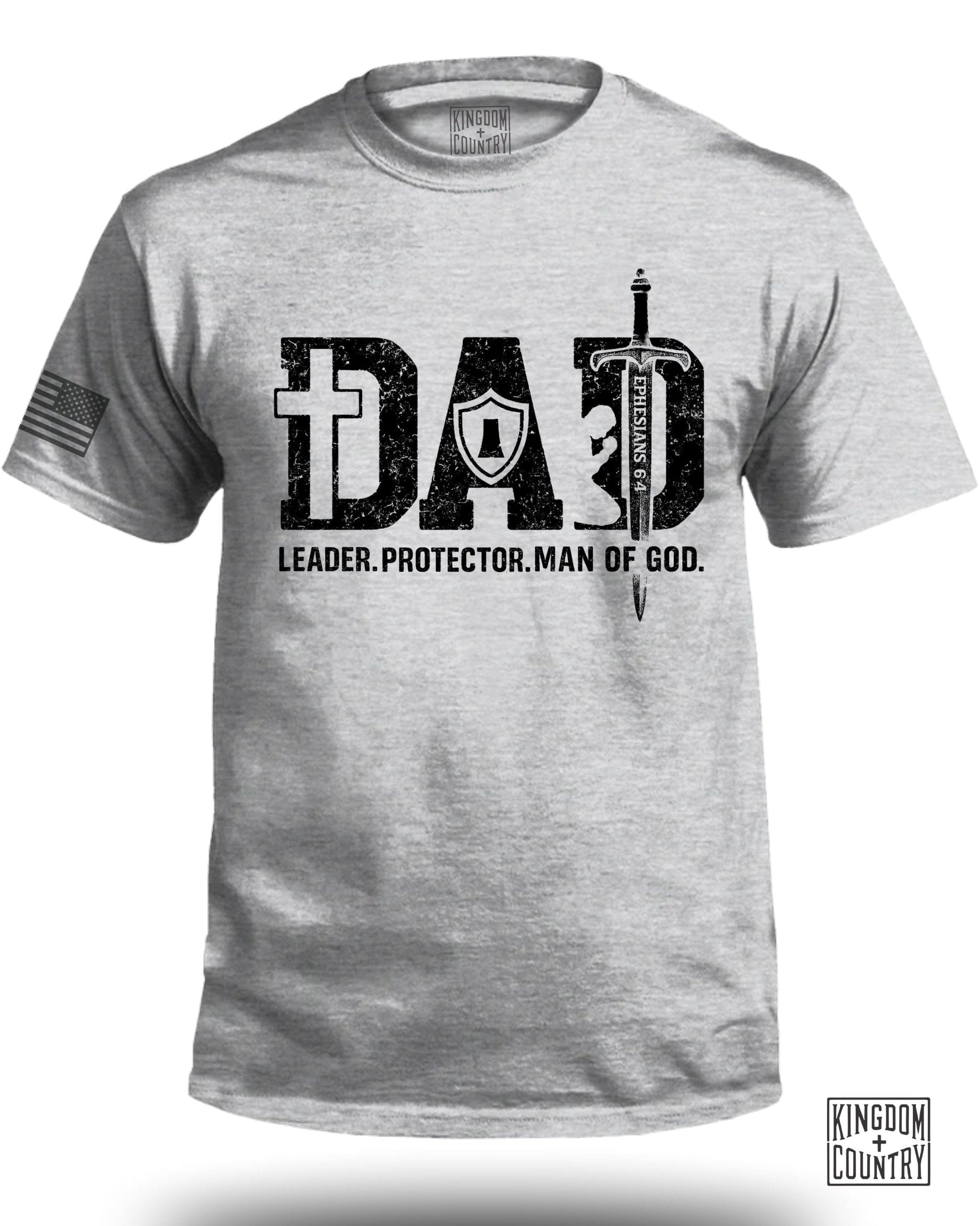 Dad Leader Protector Man of God Graphic T-shirt product