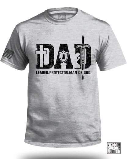 Dad Leader Protector Man of God Graphic T-shirt product