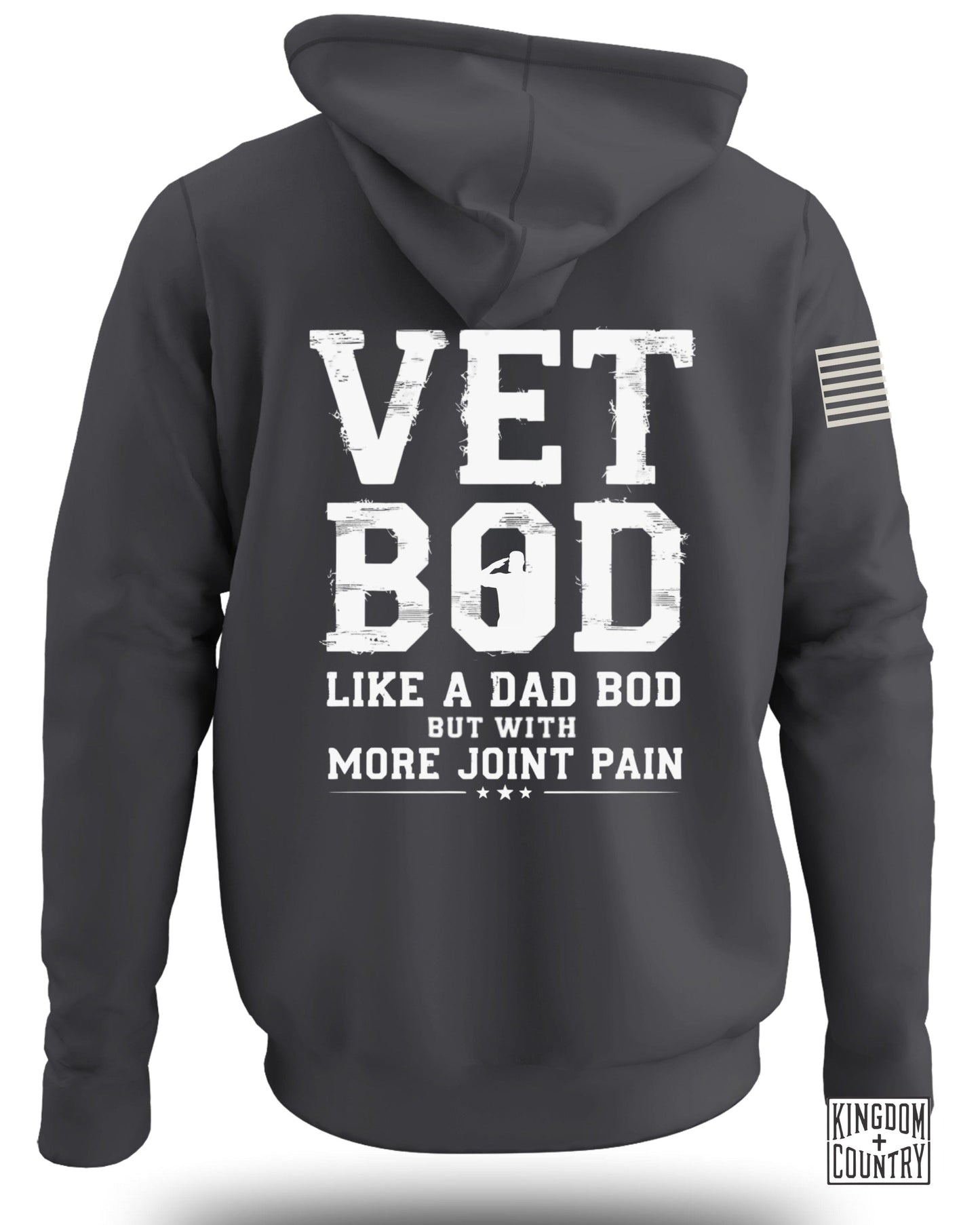Vet Bod Like Dad Bod Hoodie (Back)