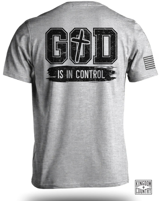 GOD IS IN CONTROL Graphic Tees Shirt product type