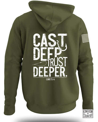 Cast Deep Trust Deeper Luke 5:4 Hoodie product