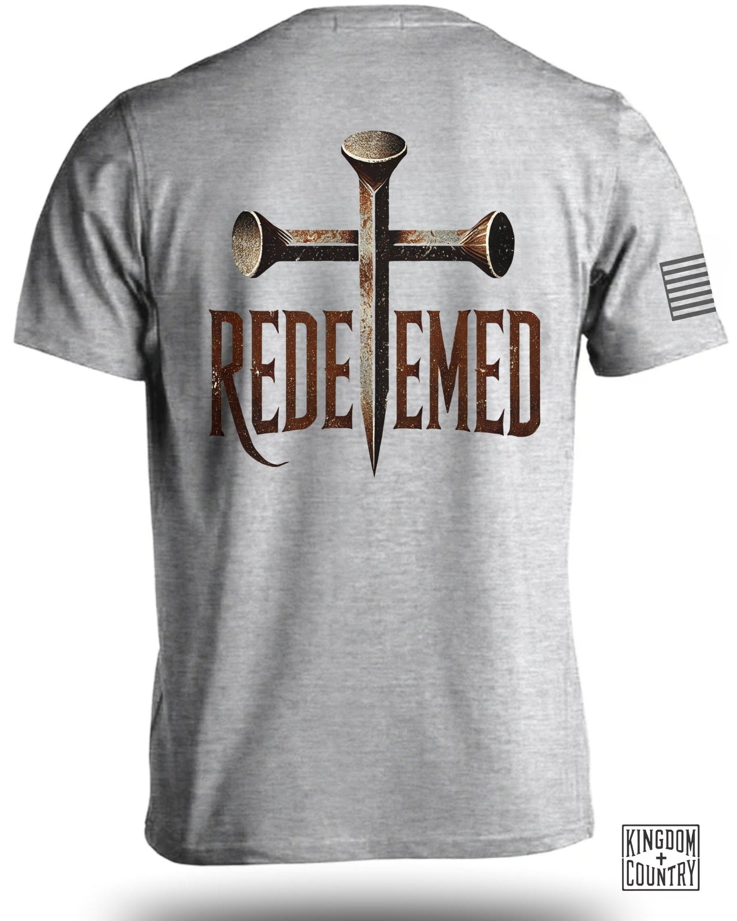 Redeemed Cross and Nails Graphic Tee Shirt product type
