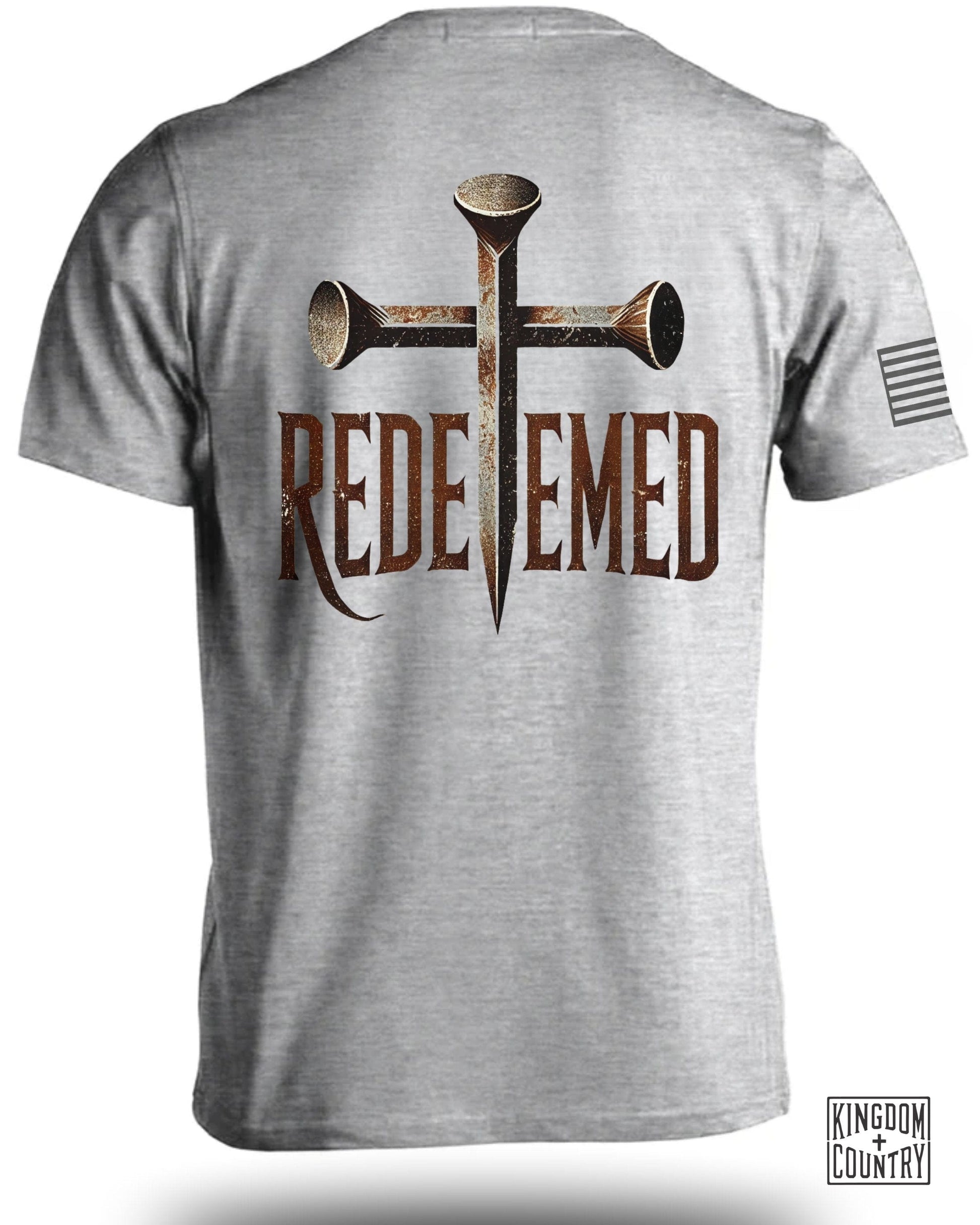 Redeemed Cross and Nails Graphic Tee Shirt product type