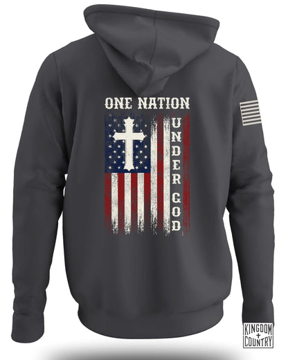 One Nation Under God Flag Hoodie Product