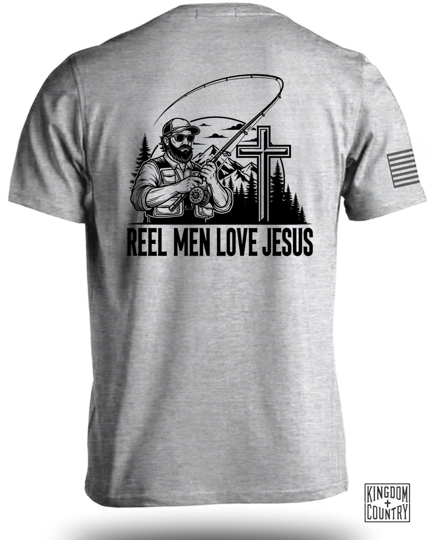 Reel Men Love Jesus Graphic Tee Shirt product type