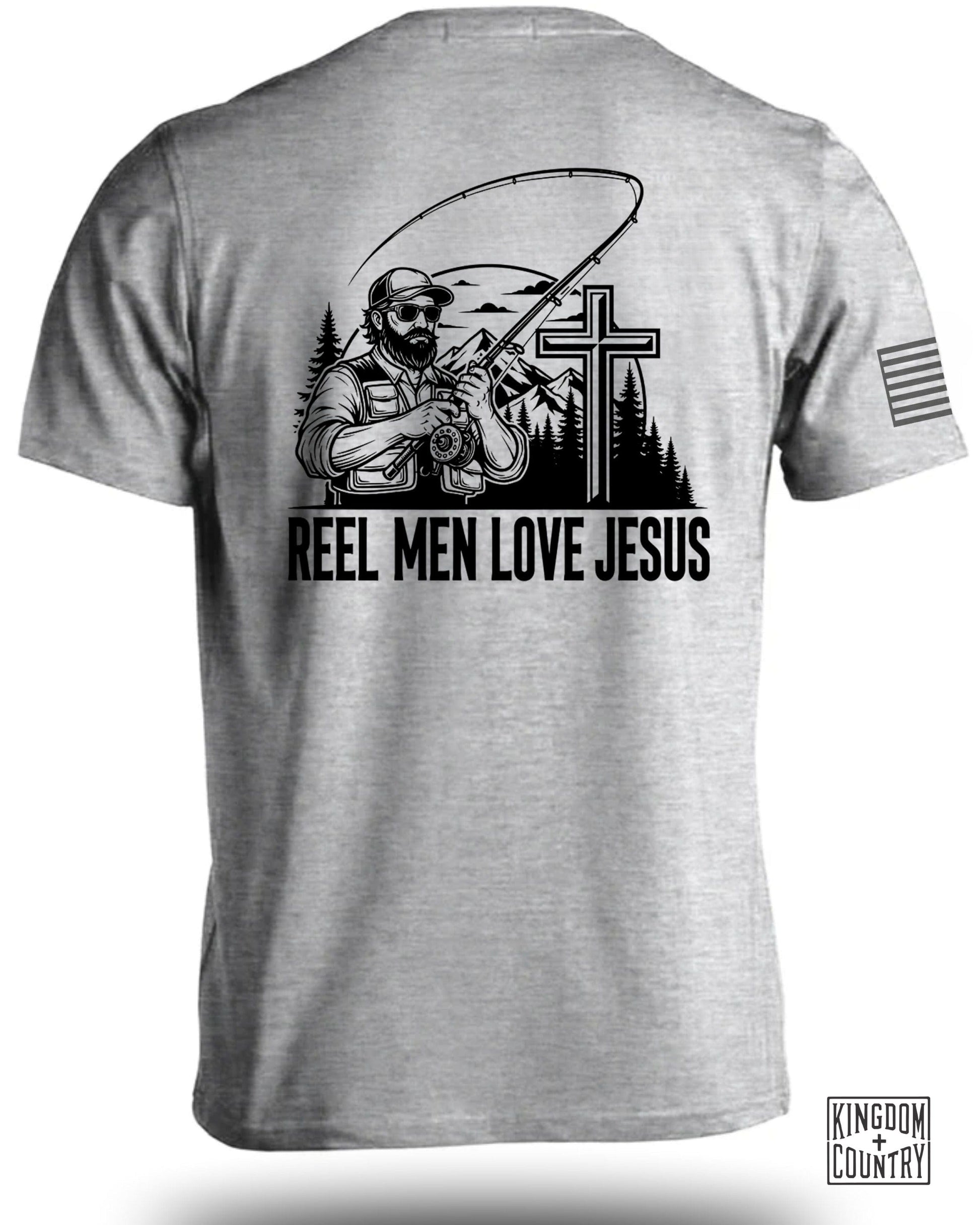 Reel Men Love Jesus Graphic Tee Shirt product type