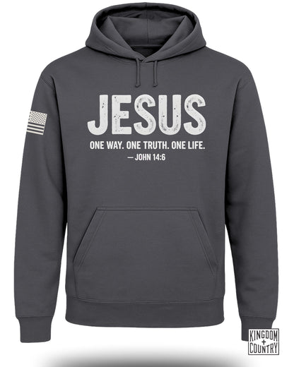 JESUS One Way One Truth One Life John 14:6 Hoodie
