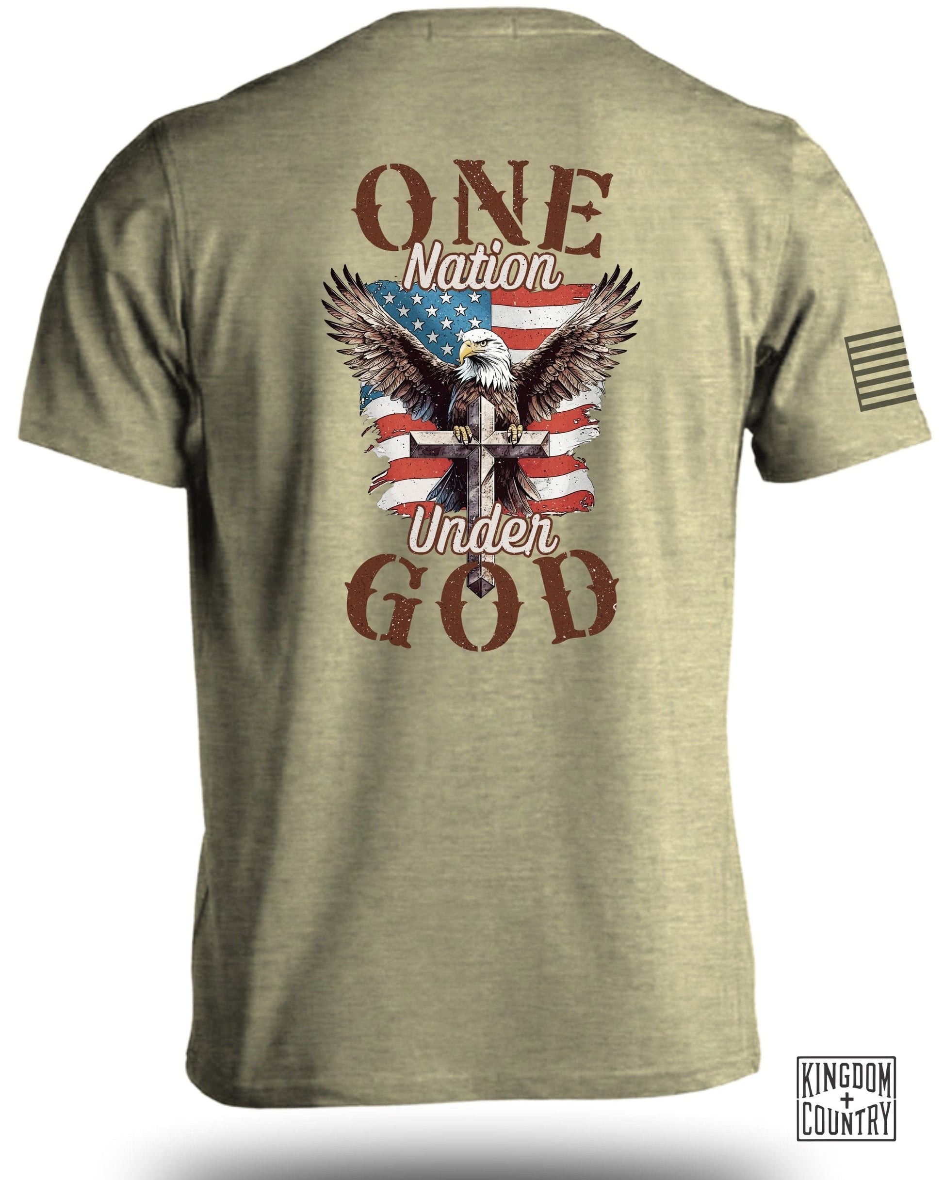 One Nation Under God Patriotic Graphic T-Shirt product type