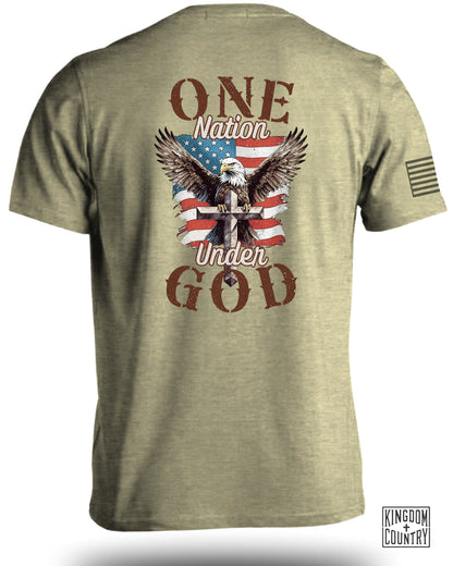 One Nation Under God Patriotic Graphic T-Shirt product type