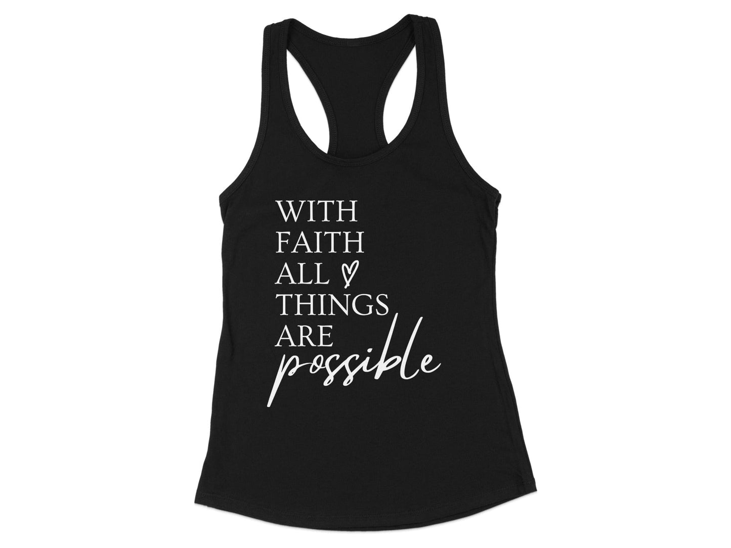 With Faith All Things Are Possible Tank Top Product