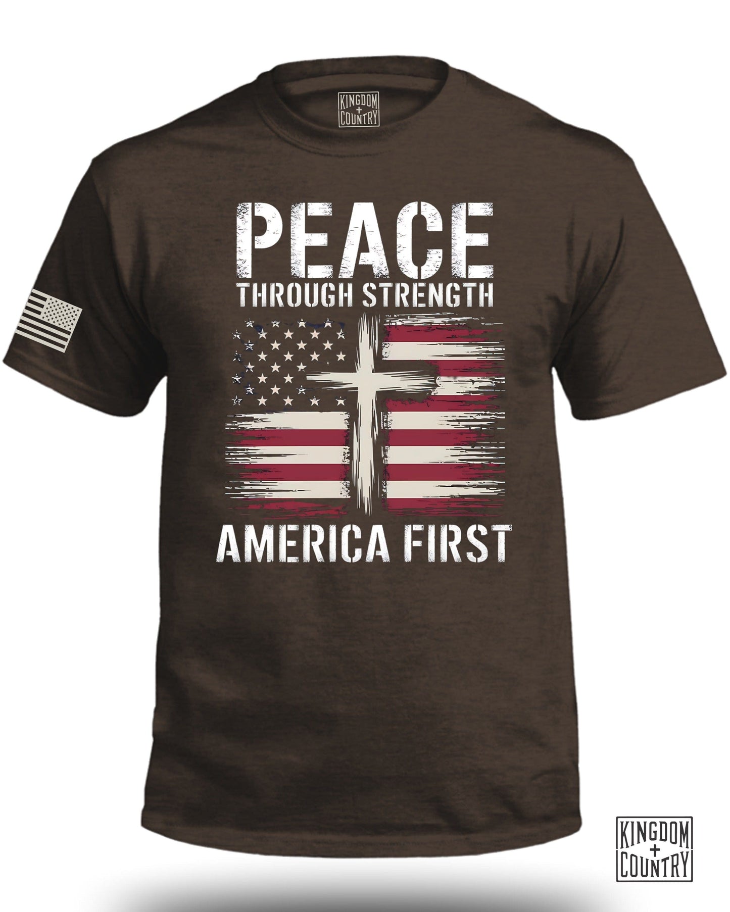 Peace Through Strength America First T-shirt product type
